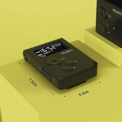 DAB Radio, klein mit Akku ohne Lautsprecher, Majority Petersfield Go, WIE NEU