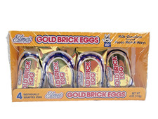 Elmer's Famous GOLD BRICK EGGS Individually Wrapped 4-Pack Pecan Melt-A-Ways