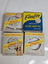 Vtg Ednalite Lot of 4 Lens Filters Incl Series VI 6 38mm in FILTER ADAPTER