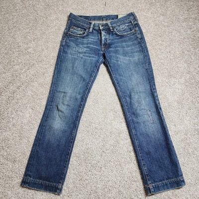 Mauro Grifoni Supervintage Low Rise Distressed Jeans Size 25 Fits 29 Italy Denim
