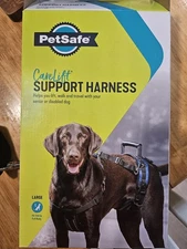 PetSafe Carelift Front & Rear Full Body Support Harness, Large 70-130lb Blue