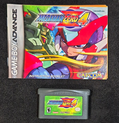 Mega Man Zero 4 (Nintendo Game Boy Advance GBA) Authentic Cartridge & Manual