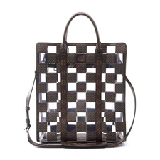 Louis Vuitton Monogram Chess Tote Bag Women Brown One Size