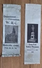 1894, 1900 GAR Connecticut Ribbons Women's Relief & Soldiers Monum. Camp-Field