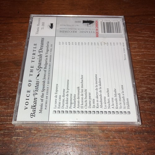 Balkan Vistas, Spanish Dreams by Voice of the Turtle (CD, Feb-1998, Titanic) New - Picture 8 of 8