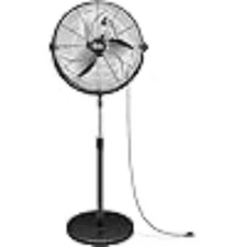 Simple Deluxe 20 Inch Pedestal Standing Fan, High Velocity, Heavy Duty Metal For