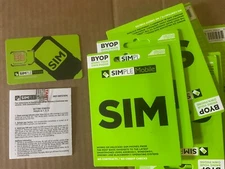 SIMPLEMobile sim card Dual 2-in-1 Micro/Standard Size GSM Prepaid  Smart Phones