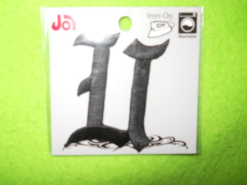 * New ~ Iron on LETTER "U"  - on Monogram By JOY ~ 2 inch ~ MSRP $1.99