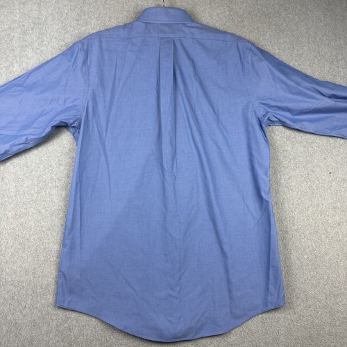 Brooks Brothers Shirt Mens 15.5-4/5 Blue Oxford L/S Button Up Regent Non Iron - Bild 6 von 6