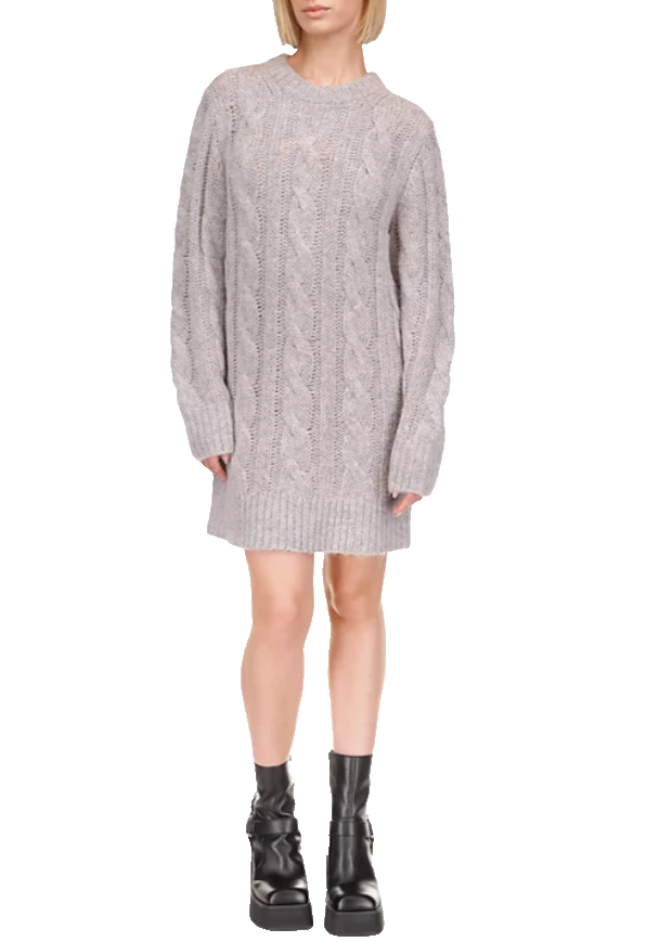 ワンピース MICHAEL KORS SWEATER DRESS Michael Kors Womens Keyhole Ribbed Sweater Dress, Blue, X