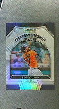 2022 Panini Prizm Championship Stage Silver Prizm #9 Jose Altuve Astros
