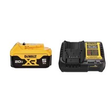 DeWalt DCB205-2C 20V MAX XR Premium Lithium-Ion 5Ah Starter Kit 2 batteries