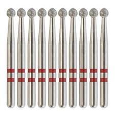 Zirconia Adjustment Diamond Burs Round Fine Grit Z801/018F FG High Speed Burr
