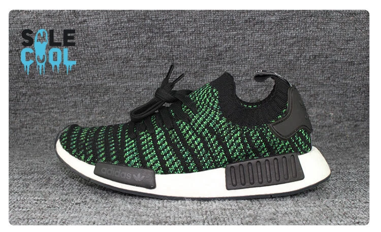 Adidas Mens NMD R1 STLT Primeknit Running Shoes Green AQ0936 eBay