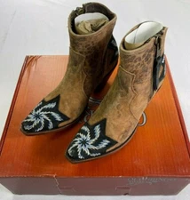 Women's Old Gringo Y BL 449-2 Estella 6" Ocre B Fino 4Long Boots 