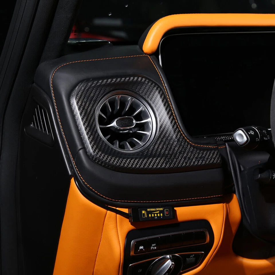 Salpicadero de fibra de carbono Mattle ventilación de salida de aire para Mercedes-Benz Clase G 19-20 Foto 4 de 4