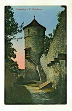 ROTHENBURG , GERMANY - STRAFTURM (GUILT TOWER)  VINTAGE POSTCARD - UNUSED