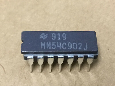 (1 PC)  NATIONAL  MM54C902J  Logic Circuit, HEX Buffer, CMOS, 14 Pin, Ceramic