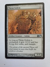 MTG Magic The Gathering Card Thran Golem Artifact Creature Golem M12