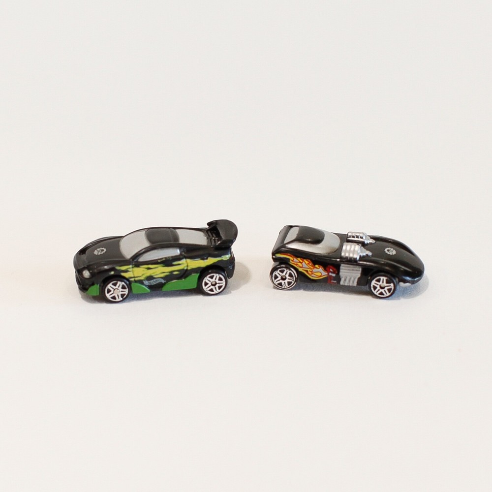 Miniature Black Vintage Hot Wheels Race Cars