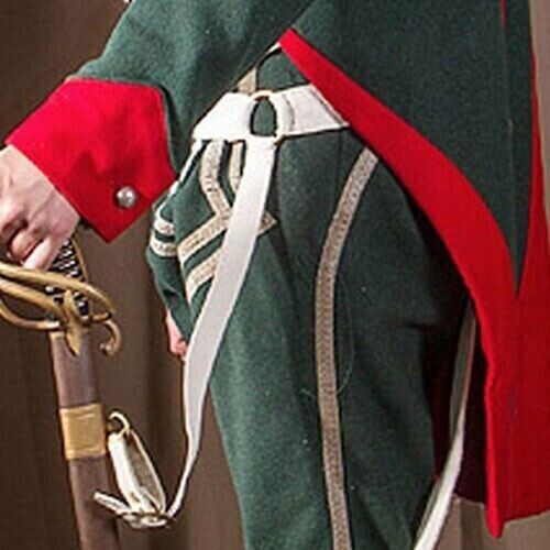 New Green Napoleonic French Cavalry-Chasseur Cheval-Officer 1806 Men Wool Jacket