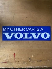 Volvo Bumper Sticker V70 XC70 SwedeSpeed My Other Car Is A Volvo