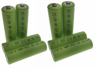 8x Akku Ni-MH AA 600 mAh 1.2 V SOLAR - Lampen wiederaufladbar 1000-AA/8 Trango