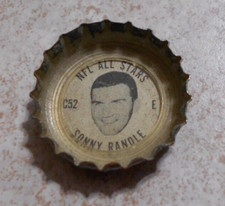 Tapa de botella Coca-Cola 1965 Cardinals E Sonny Randle Coca Cola NFL All Stars
