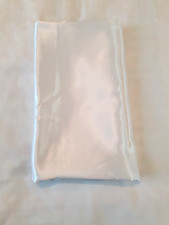 1 Yard White Satin Fabric Pre-Owned Unused