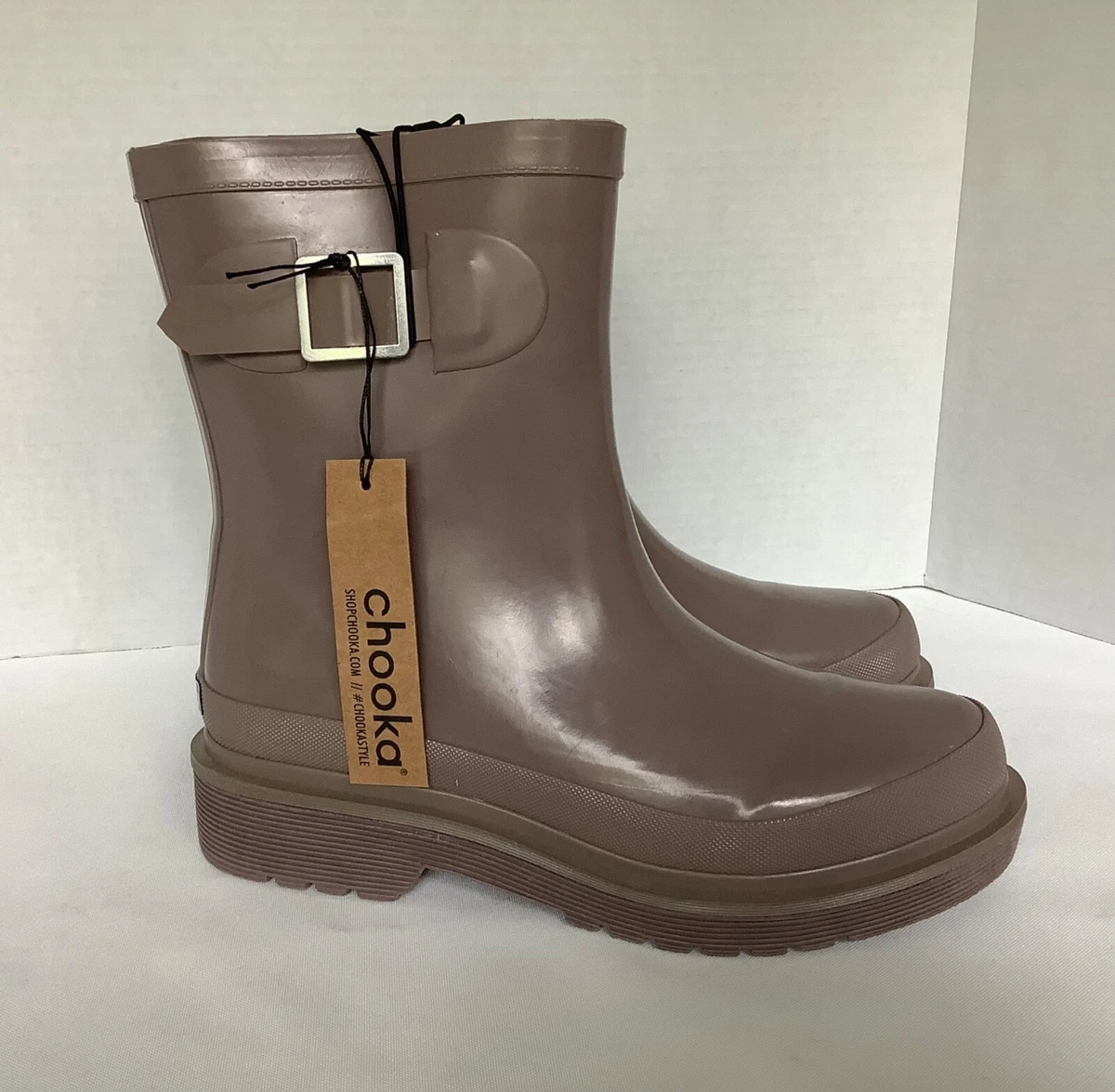 Chooka Women s Ballard Mid Mauve Sz. 8 Rain Boots New in Box