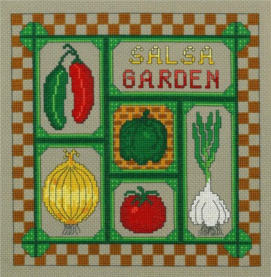 Imaginating Inc - Salsa Garden von Tracy Fuchs - Kreuzstichkarte.