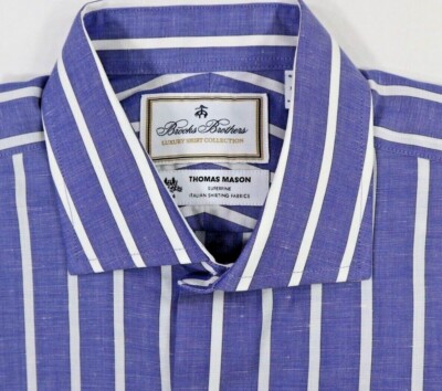 Brooks Brothers Thomas Mason Luxury Shirt Collection 15.5/32-35 