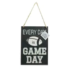 EVERY DAY IS GAME TIME -MAN CAVE DECOR -METAL SIGN - Football Cave 11"X8" NEW
