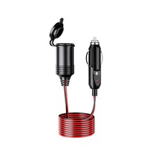 12V-24V Car Cigarette Lighter Socket Power Plug With 150cm Fuse Connector Wire