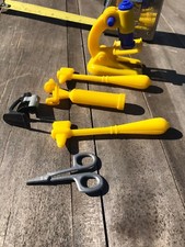 Hasbro Medical Lab Toys Plastic Vintage Toys Yellow Lot of 6