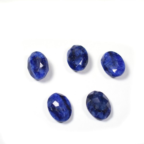 12x16 mm Natural A++ Zafiro Azul 1 pieza Piedra Preciosa Corte Rosa Ovalada Hágalo usted mismo Joyería para Hacer - Imagen 4 de 8