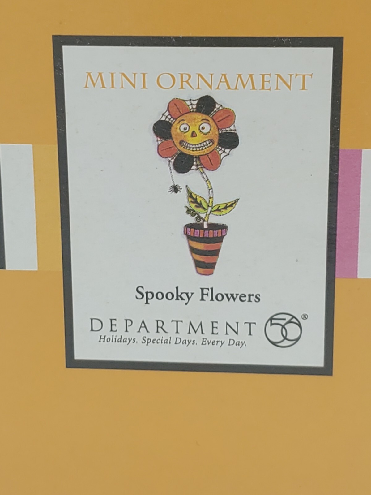 New Department 56 GLITTERVILLE Halloween "Spooky Flowers” Ornament eBay