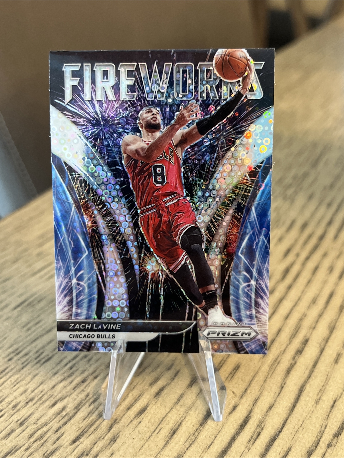 2021-22 Panini Prizm - Fireworks Fast Break Prizm #20 Zach LaVine