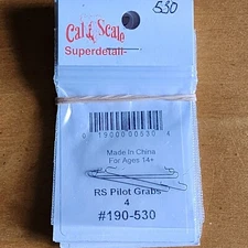 Grab Iron Pilot Mount RS Diesels 4 Pieces .012" Wire Cal Scale 190-530 HO