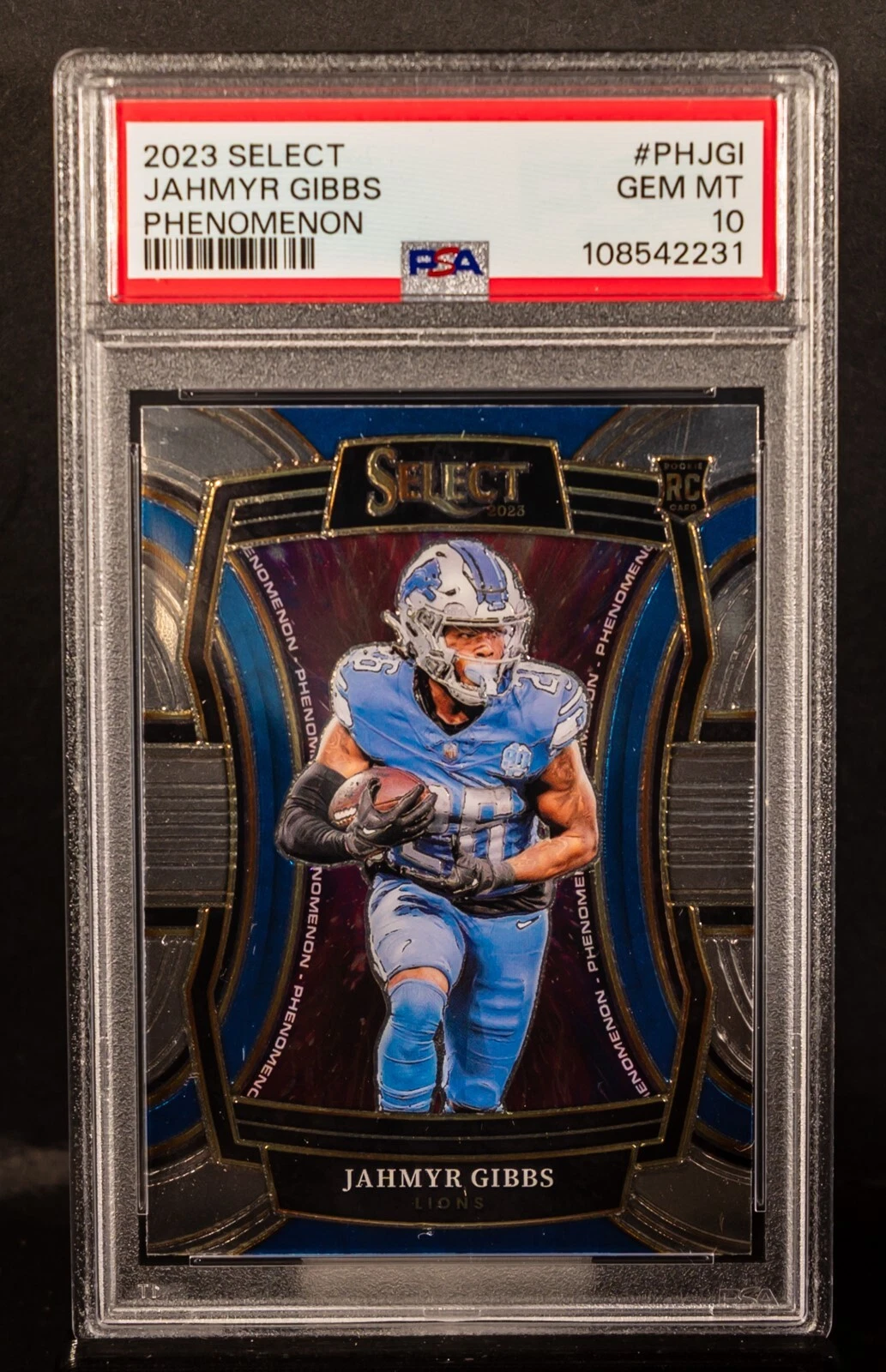 Jahmyr Gibbs Panini Select Phenomenon #PHJGI Base