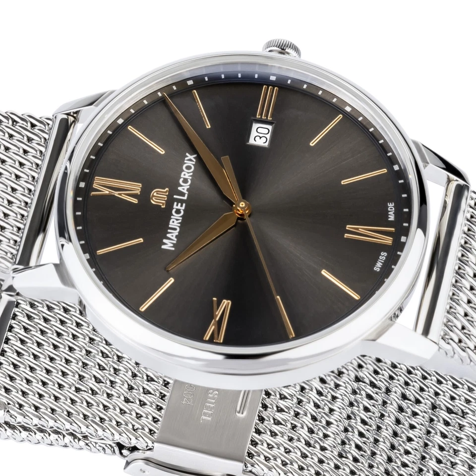 Maurice Lacroix Eliros Date EL1118-SS002-311-1 Herren Uhr Milanaiseband NEU OVP. - Bild 3 von 4
