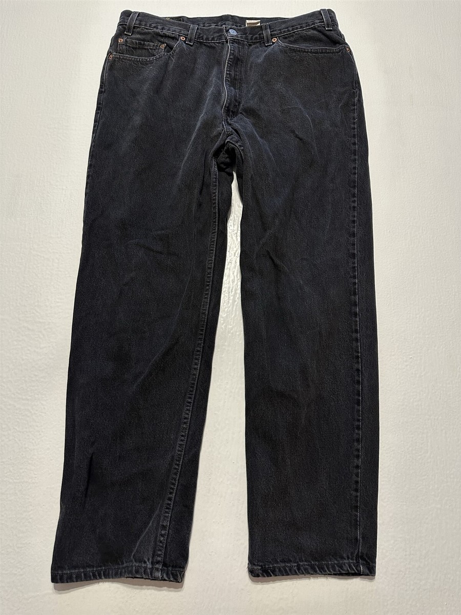 Levi's 550 BLACK　 W36 L32 Levi's Men's 550 Relaxed Fit Jeans, Non-Stretch Denim