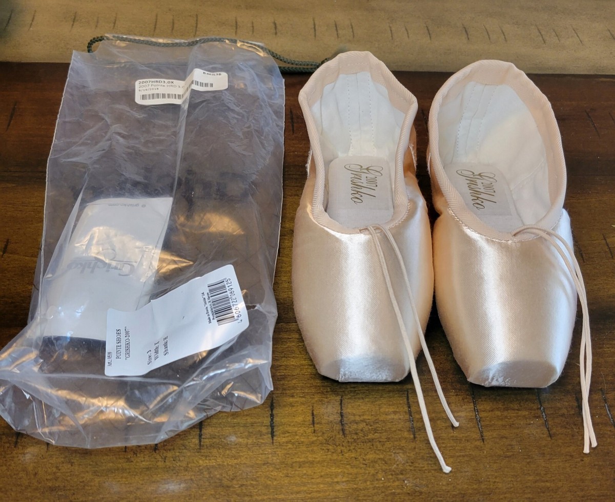 Grishko 2007 Pointe Shoe - Size 3 X Hard Shank - NEW with