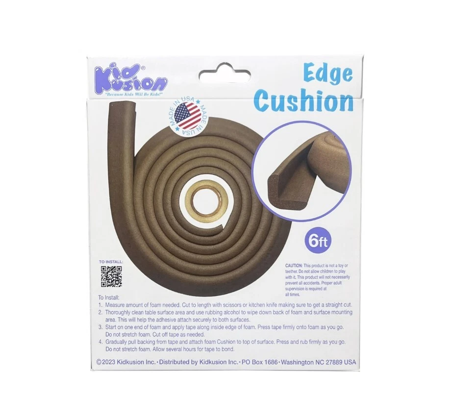 儿童 Kusion 边垫,家具盖边,棕色 — 第 2/2 张图片