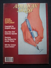 American Artist Magazine June 1980 Copyright Graphic Design