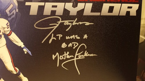 Lawrence Taylor "LT was a Bad MF" handsignierte Leinwand NY Giants HOF MVP Super Bowl - Bild 2 von 12
