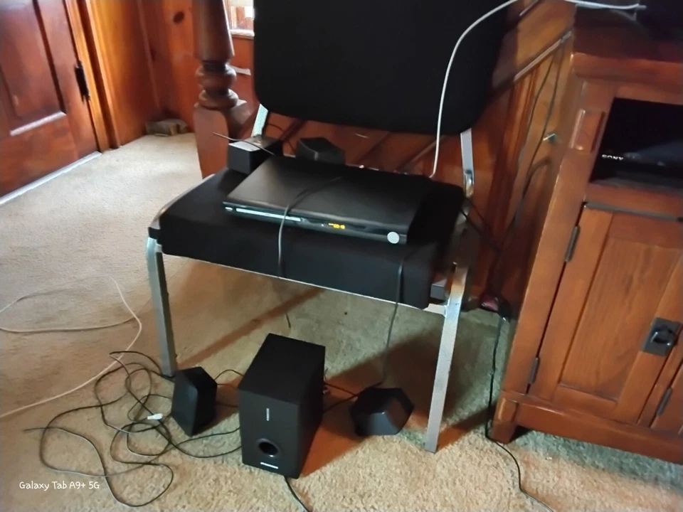 55" TV With Sound Bar And DVD Player With Surround Sound Speakers - Image 2 of 4