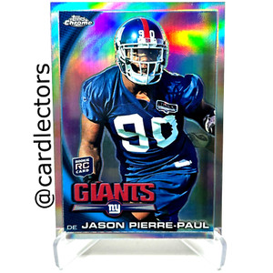 2010 Topps Chrome Football JASON PIERRE-PAUL #C201 RC Silver Refractor Parallel