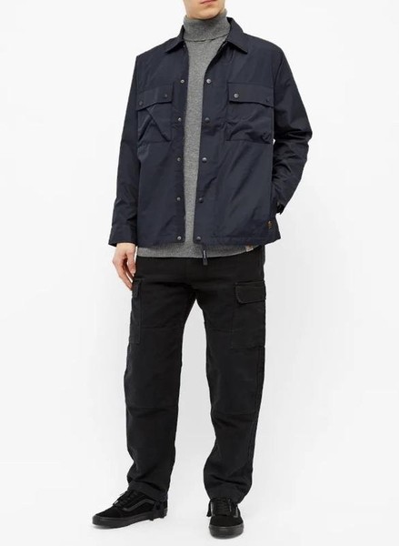 Men Carhartt WIP Jacket Navy Nylon 38 / M / 46