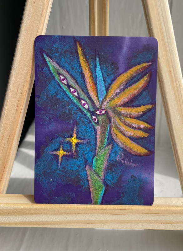 ACEO original art - Birdseye Paradise